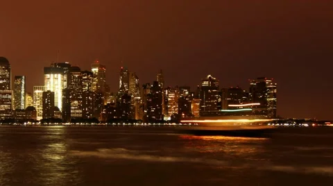 Manhattan sunrise Stock Footage 22664964