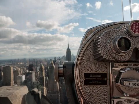 Manhattan through a Viewfinder Stock Photos