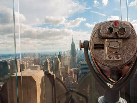 Manhattan through a Viewfinder Stock Photos