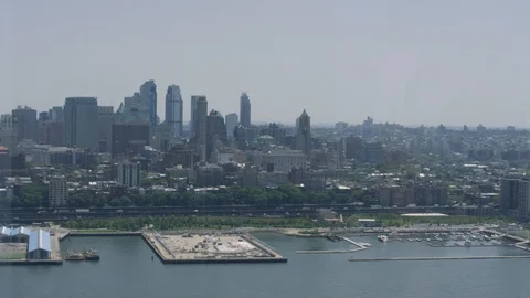 Manhattan through a window Stock Footage 91592120