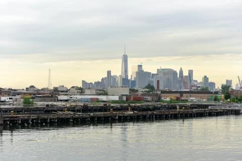 Manhattan View from Brooklyn Stock Photos