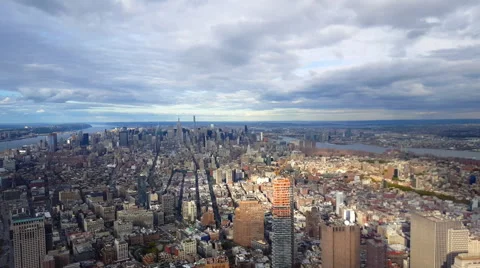 Manhattan View from Downtown 4K Stock Footage 56159689