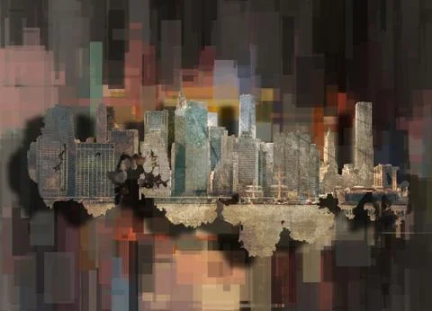 Manhattan view Stock-Illustration