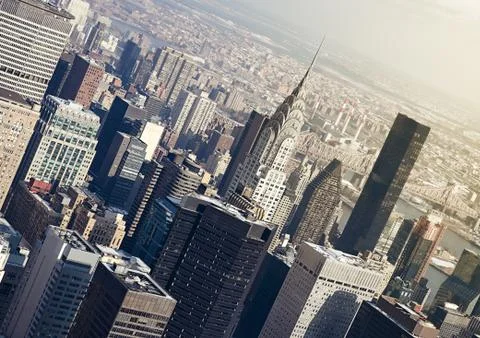 Manhattan view Stock Photos
