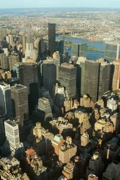 Manhattan view Stock Photos