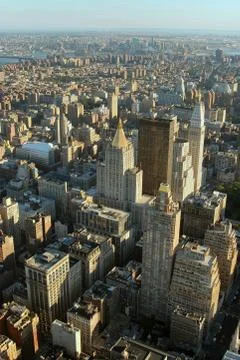 Manhattan view Stock Photos