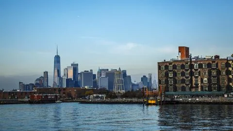 Manhattan view from Red Hook Stock Photos
