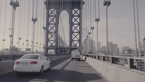 ManhattanBridgeHighSpeed 1 Stock Footage 102358197