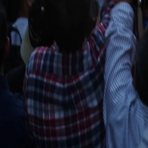 Manhattanhenge - Crowd and Traffic Stock Footage 69629025