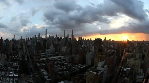 Manhattanhenge Timelapse Stock Footage 135083832