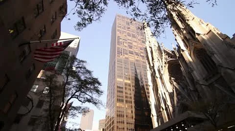 Manhatten cathedral2 Stock Footage 12139644