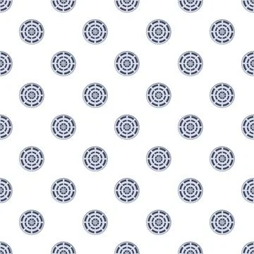 Manhole cover abstract grid pattern seamless background 스톡 일러스트