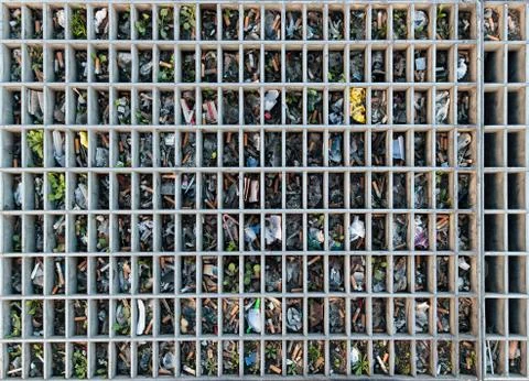 Manhole grid Stock Photos