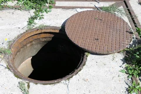 Manhole Stockfoto's