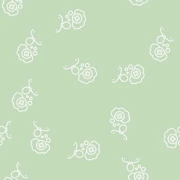 Mania psychological problems line seamless pattern 스톡 일러스트