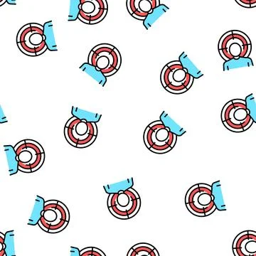 Mania psychological problems vector seamless pattern 스톡 일러스트