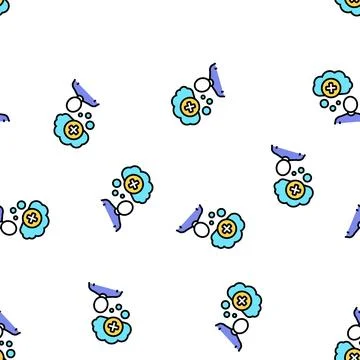 Mania psychological problems vector seamless pattern 스톡 일러스트