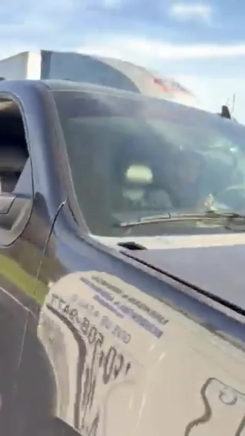 Maniac Driver Gets Instant Karma, Dallas, Texas, USA - 18 Mar 2026 Stock Footage 343012877