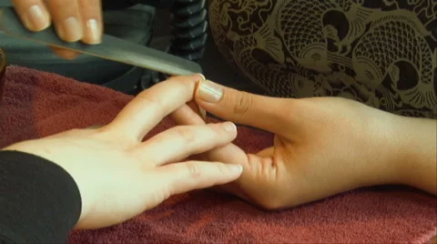 Manicure 001 Stock Footage 1182632