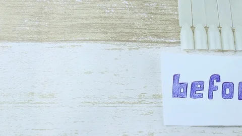 Manicure before and after Stock Footage 85497042