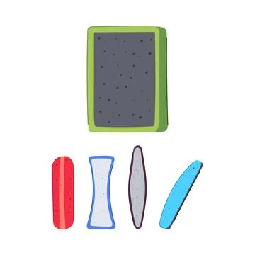 Manicure and pedicure tools shaping nails Stock Illustration