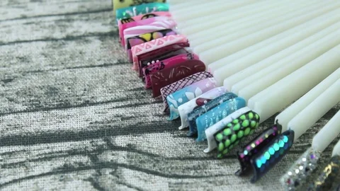 Manicure close up Stock Footage 85456682