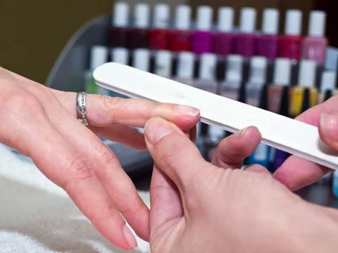 Manicure close up Stock Photos