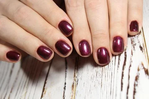 Manicure design nails Stock Photos