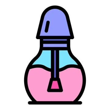 Manicure gel icon vector flat Stockillustratie