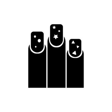 Manicure icon element of make up icon for mobile concept and web apps. Thin l Stock Illustration