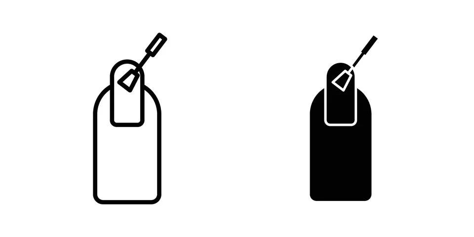 Manicure icon vector design illustrations Stock Illustration