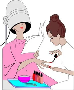 Manicure Illustrazione stock