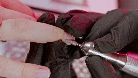 Manicure nail Stock Footage 221849335