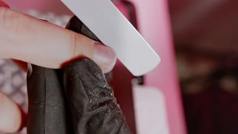 Manicure nail Stock Footage 221849439