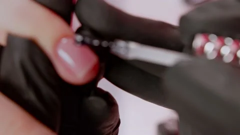 Manicure nail Stock Footage 221849680
