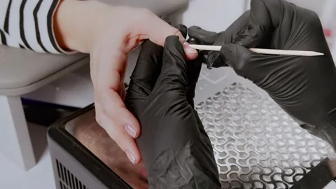Manicure nail Stock Footage 221849731