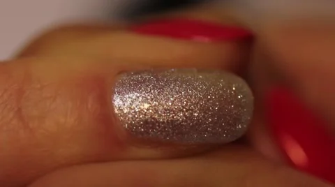Manicure. Nail Polish Stock Footage 65388042