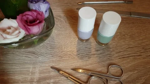 Manicure, Nail Spa Stock Footage 137907055