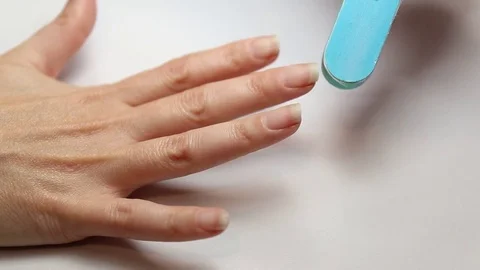 Manicure process in beauty salon, close up Stock Footage 69941607