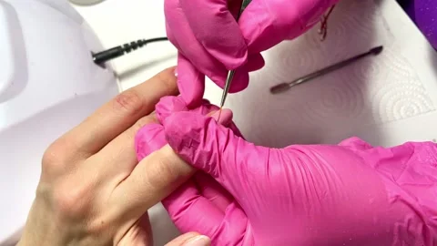 Manicure process. Stock Footage 235223229