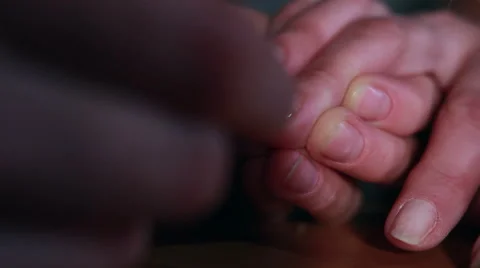 Manicure Process. Nail Polish Applying to Hand Stock Footage 65414733