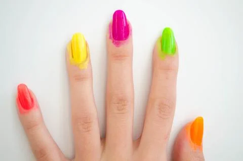 Manicure process Stock Photos