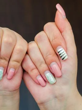 Manicure requires correction Stock Photos