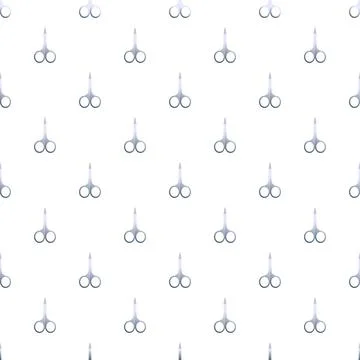 Manicure scissors tool pattern grooming beauty concept background イラスト素材