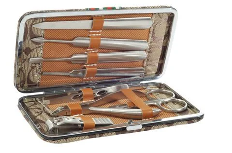 Manicure set with clipping path Stock Photos