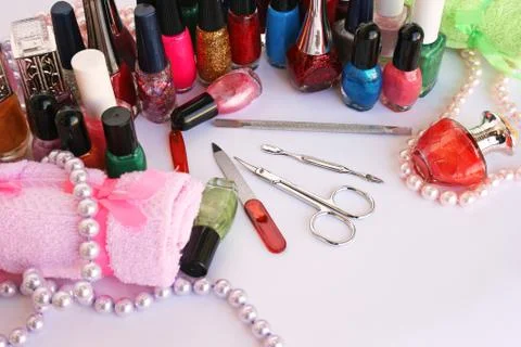 Manicure set Stock Photos