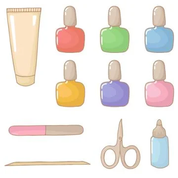 Manicure Set vector illustration. Stock Illustration