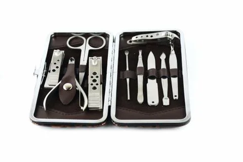 Manicure tool-set isolated Stock Photos