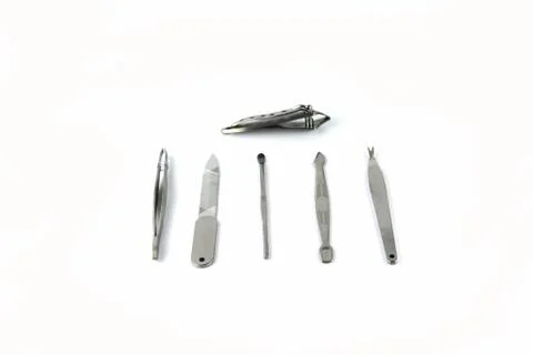 Manicure tool-set isolated Stock Photos