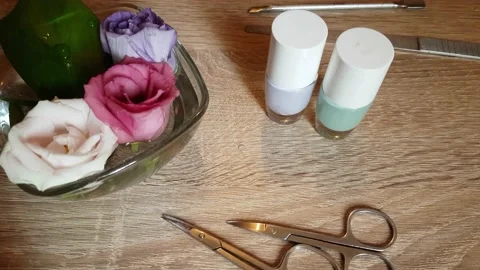 Manicure Tools Stock Footage 137907069
